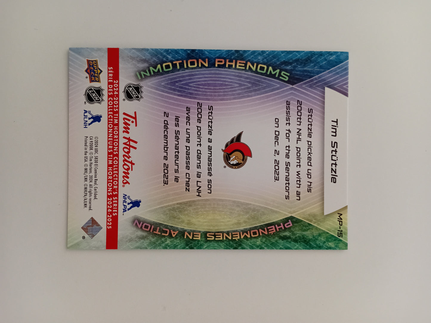 Tim Stutzle card (holo)