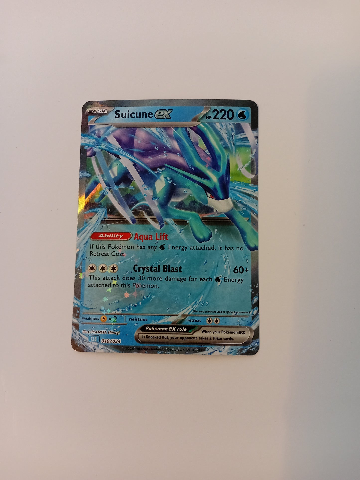 Suicune ex Card (holo)