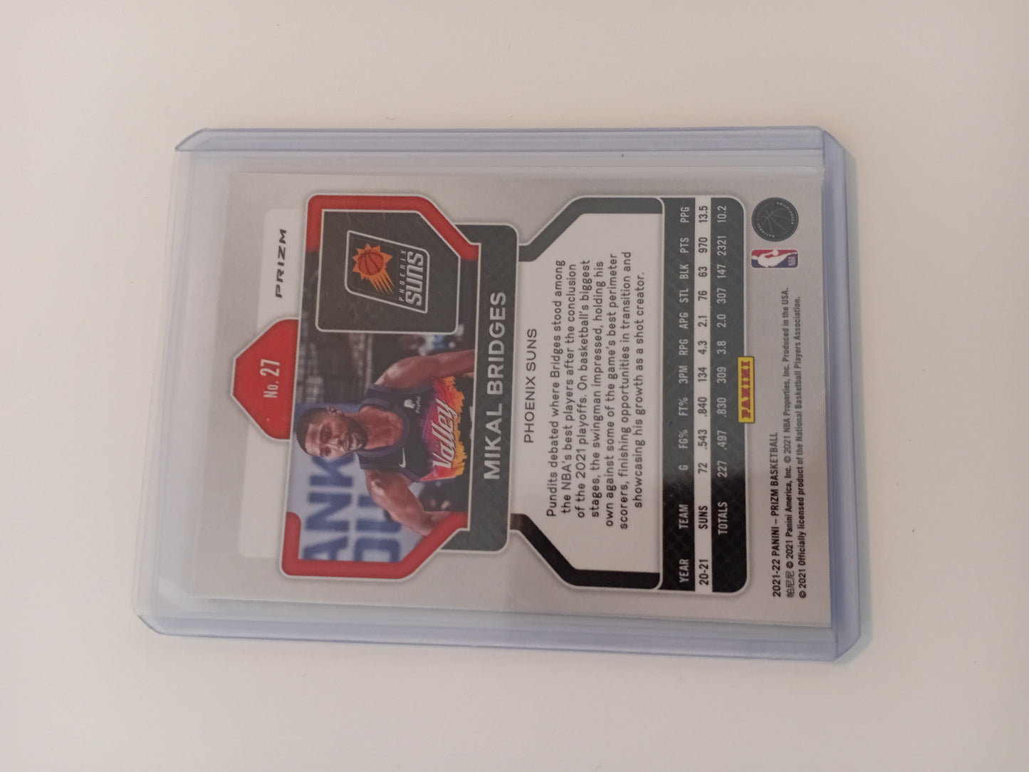 Mikal Bridges card (holo)