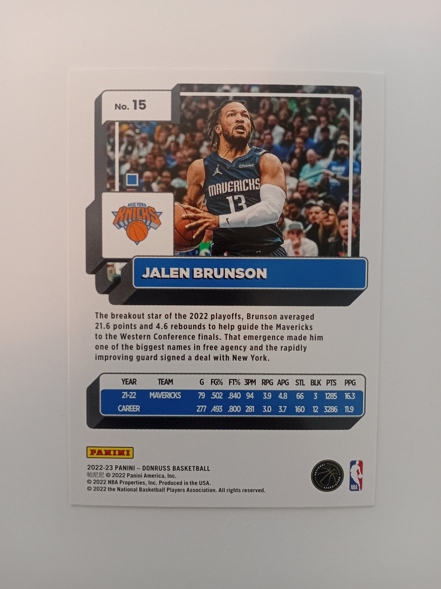 Jalen Brunson card