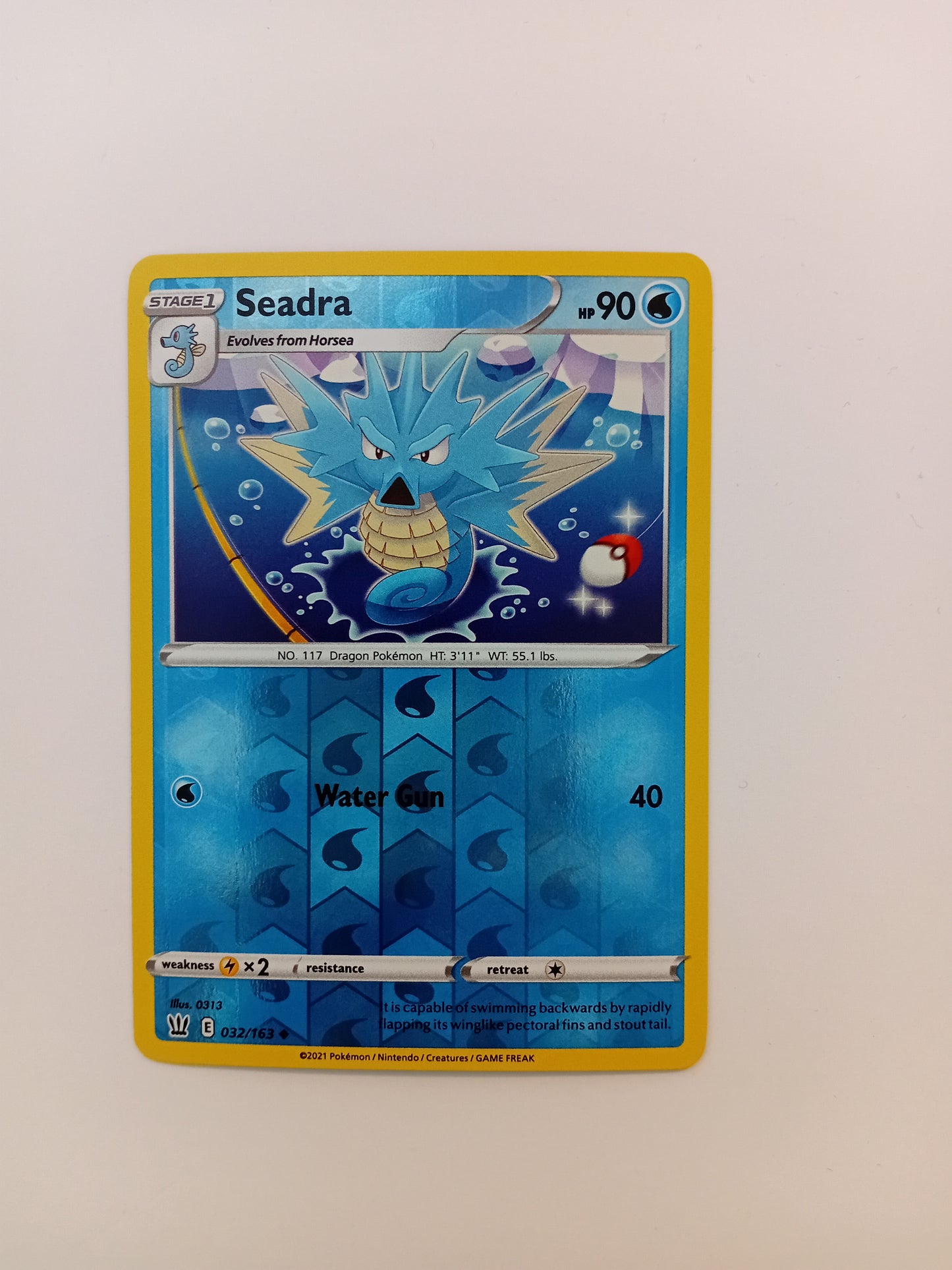 Seadra Card (reverse holo)