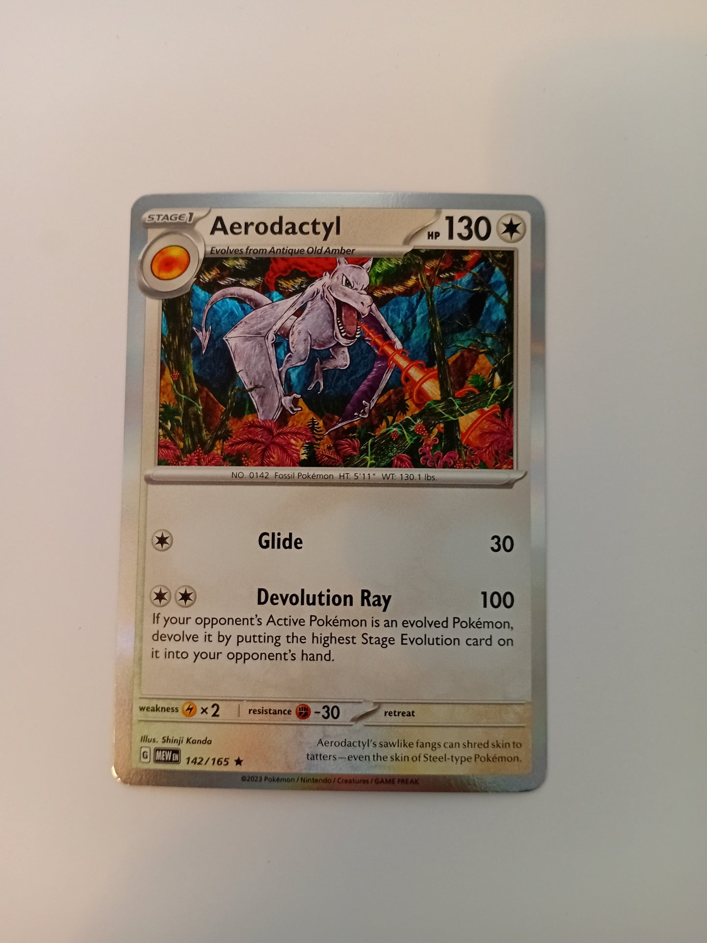 Aerodactyl Card (holo)