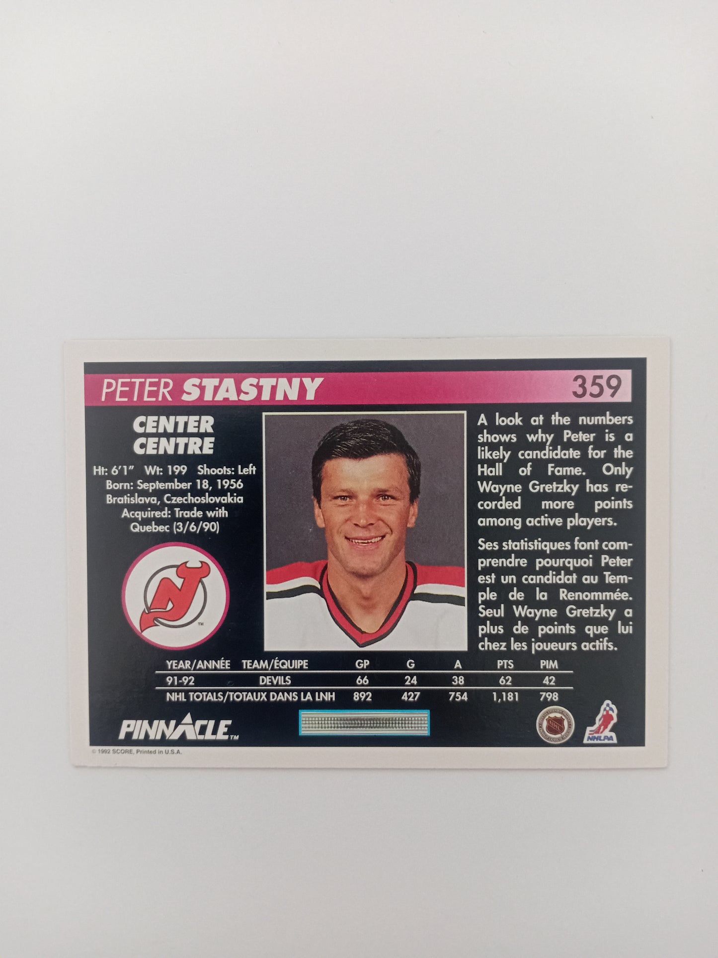 Peter Stastny card
