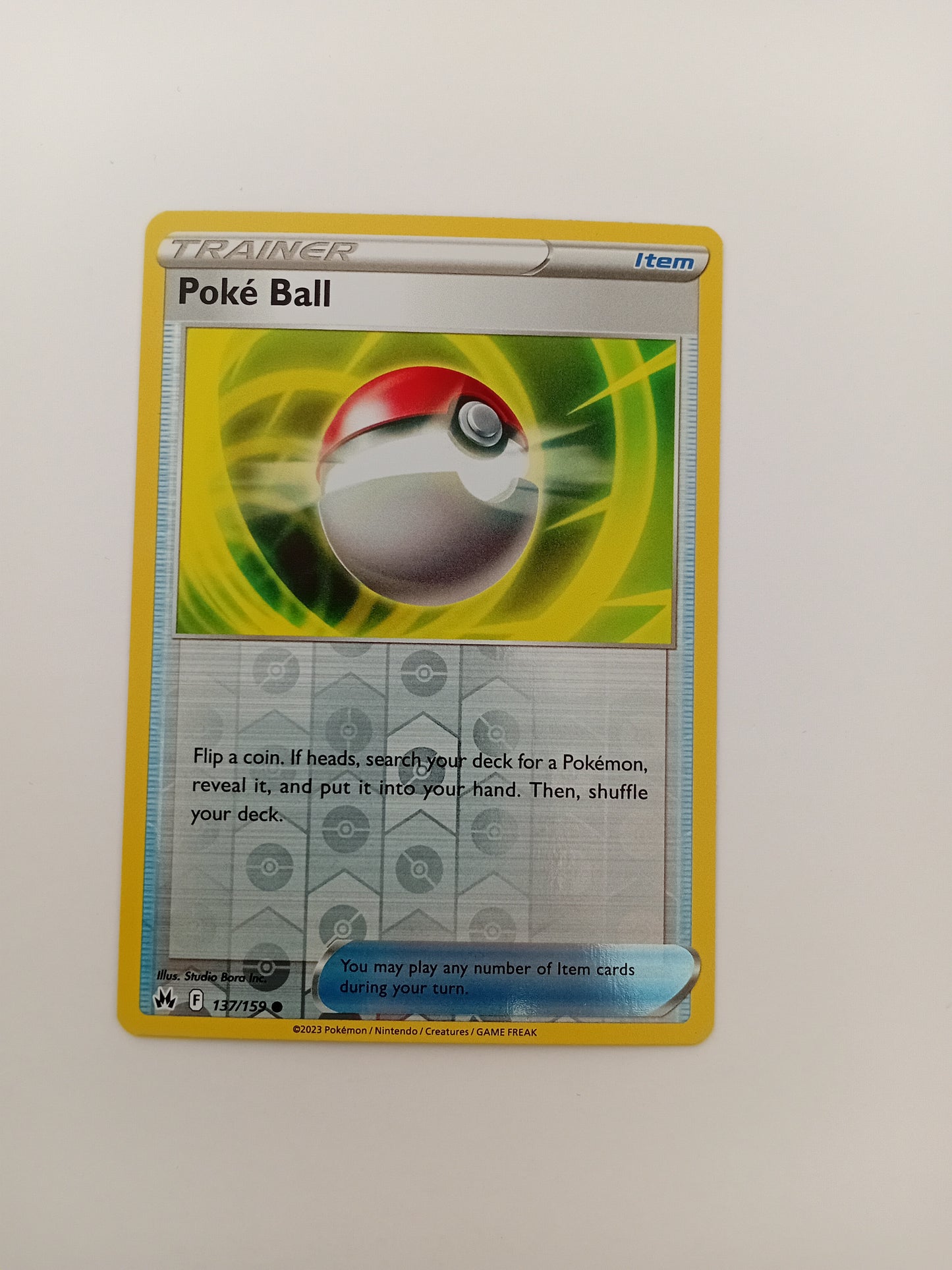 Poke Ball card (reverse holo)
