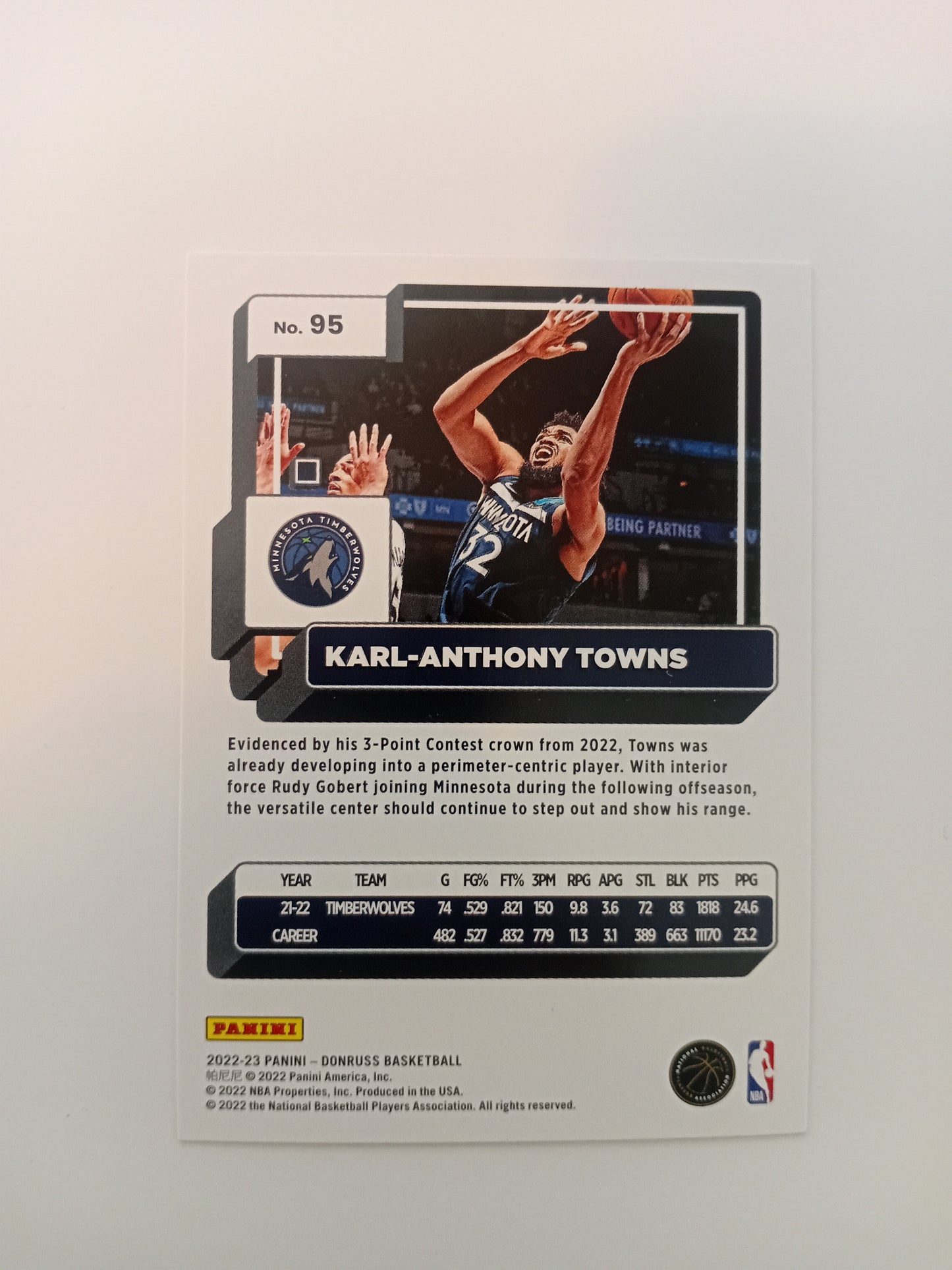 Karl-Anthony Towns card