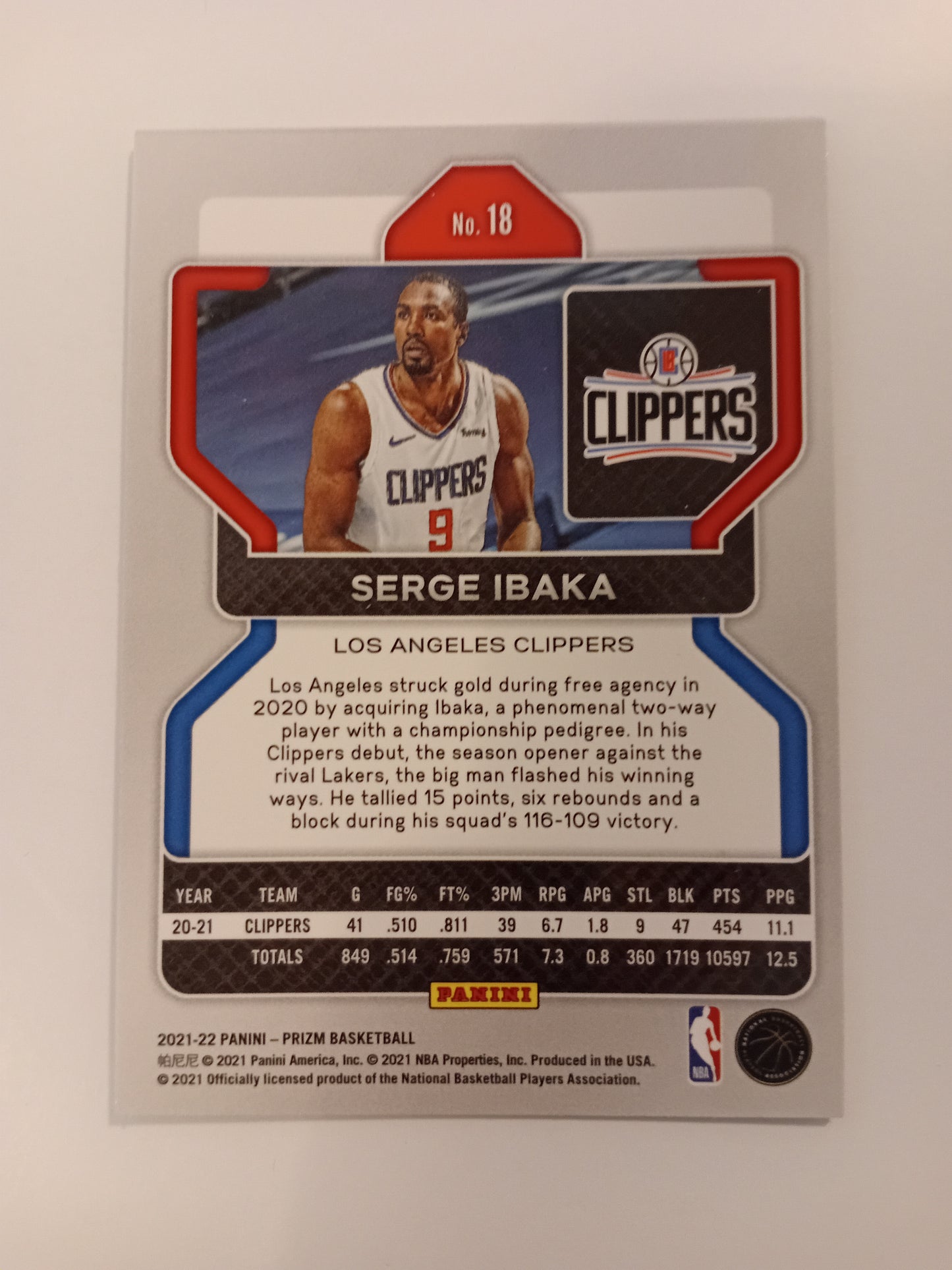 Serge Ibaka card (holo)