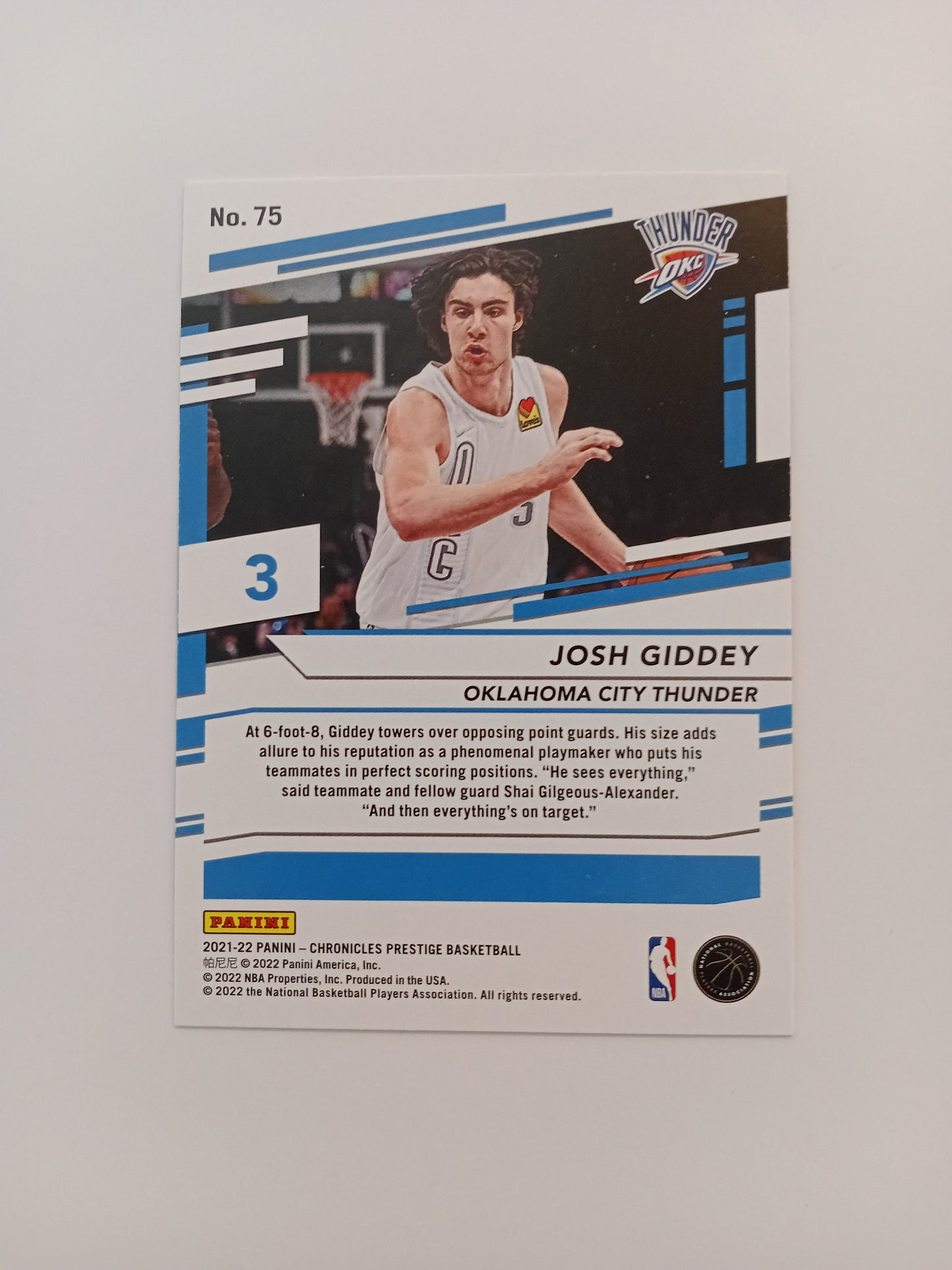 Josh Giddey Rookie Card