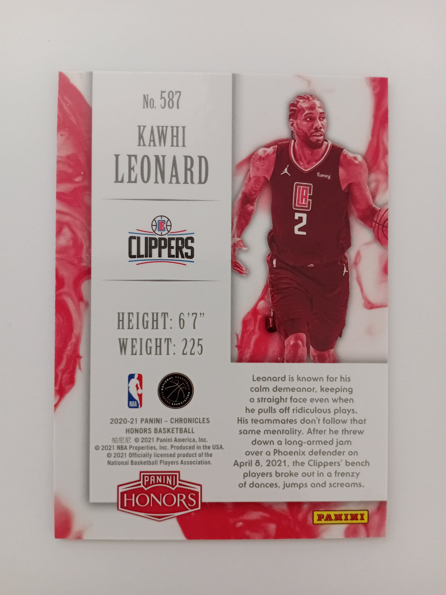 Kawhi Leonard card (holo)