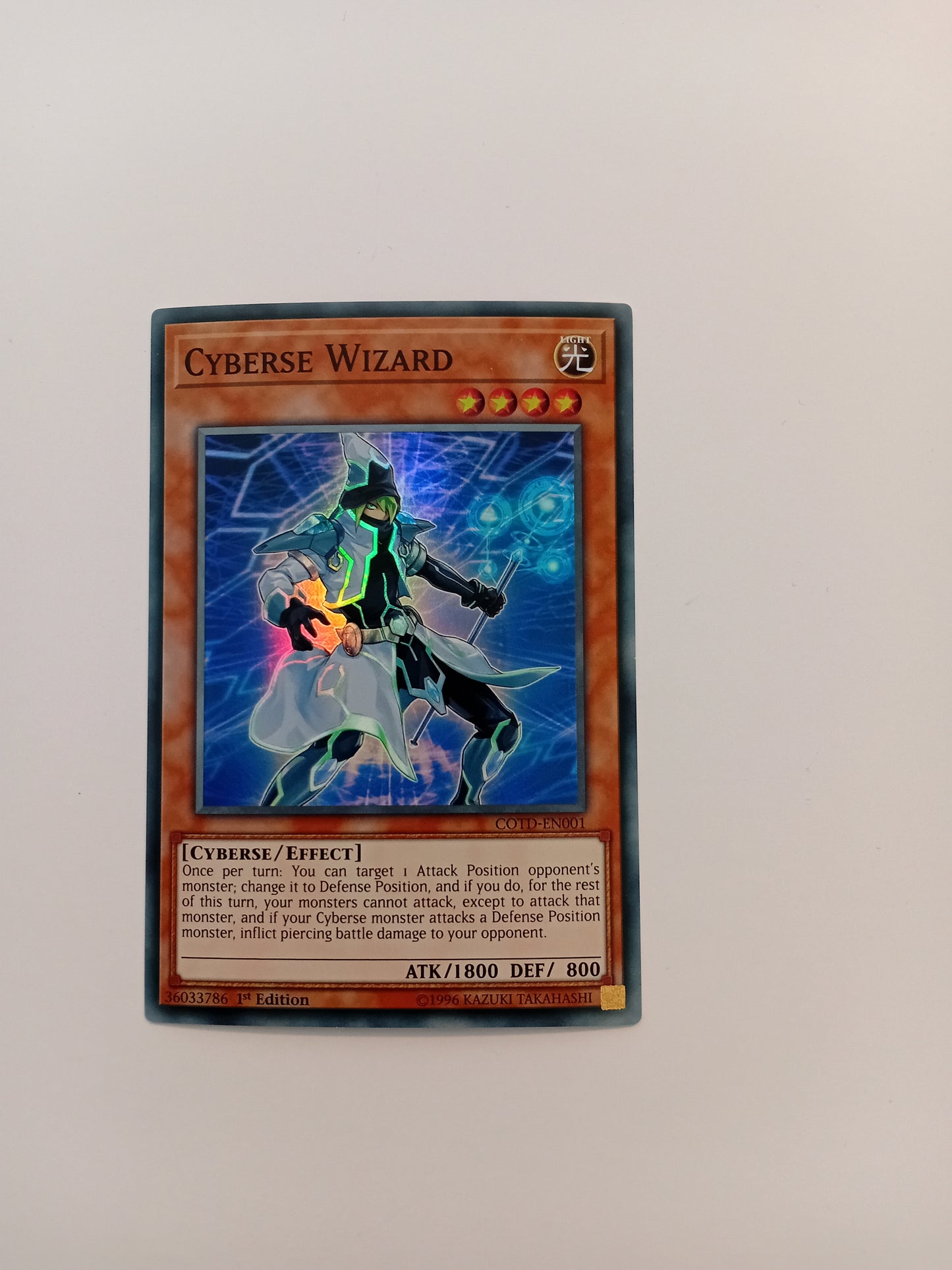 Cyberse Wizard card (holo)