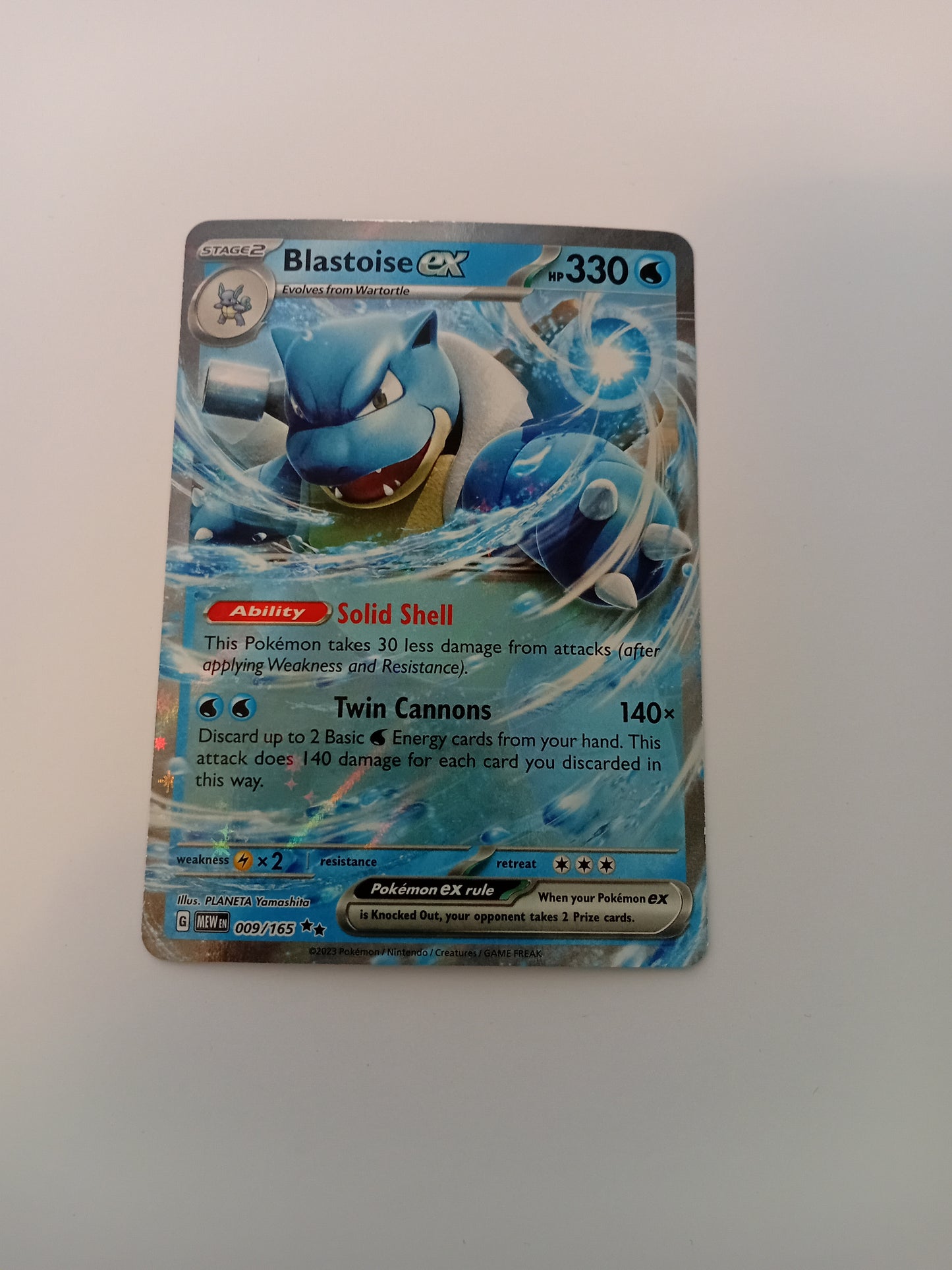 Blastoise ex Card (holo)