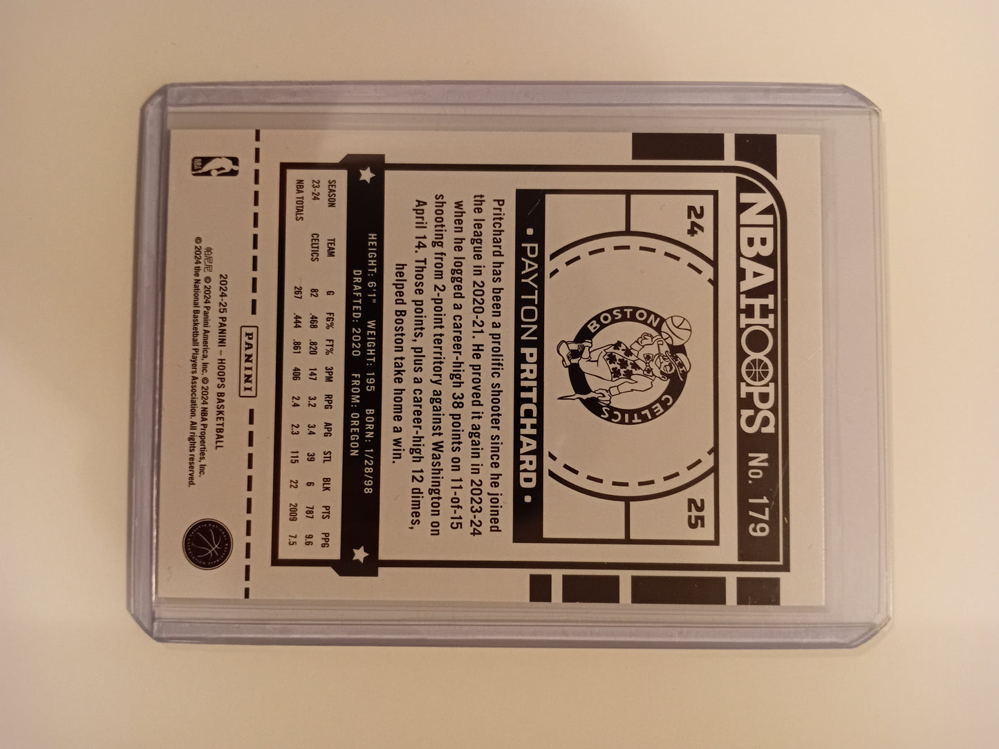 Payton Pritchard NBA Hoops card