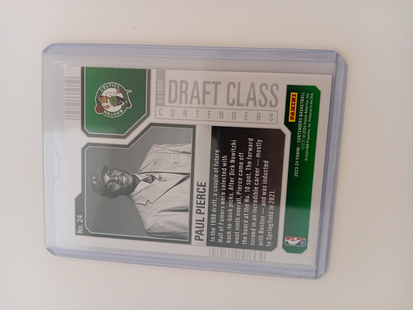 Paul Pierce Historic Draft Class Card