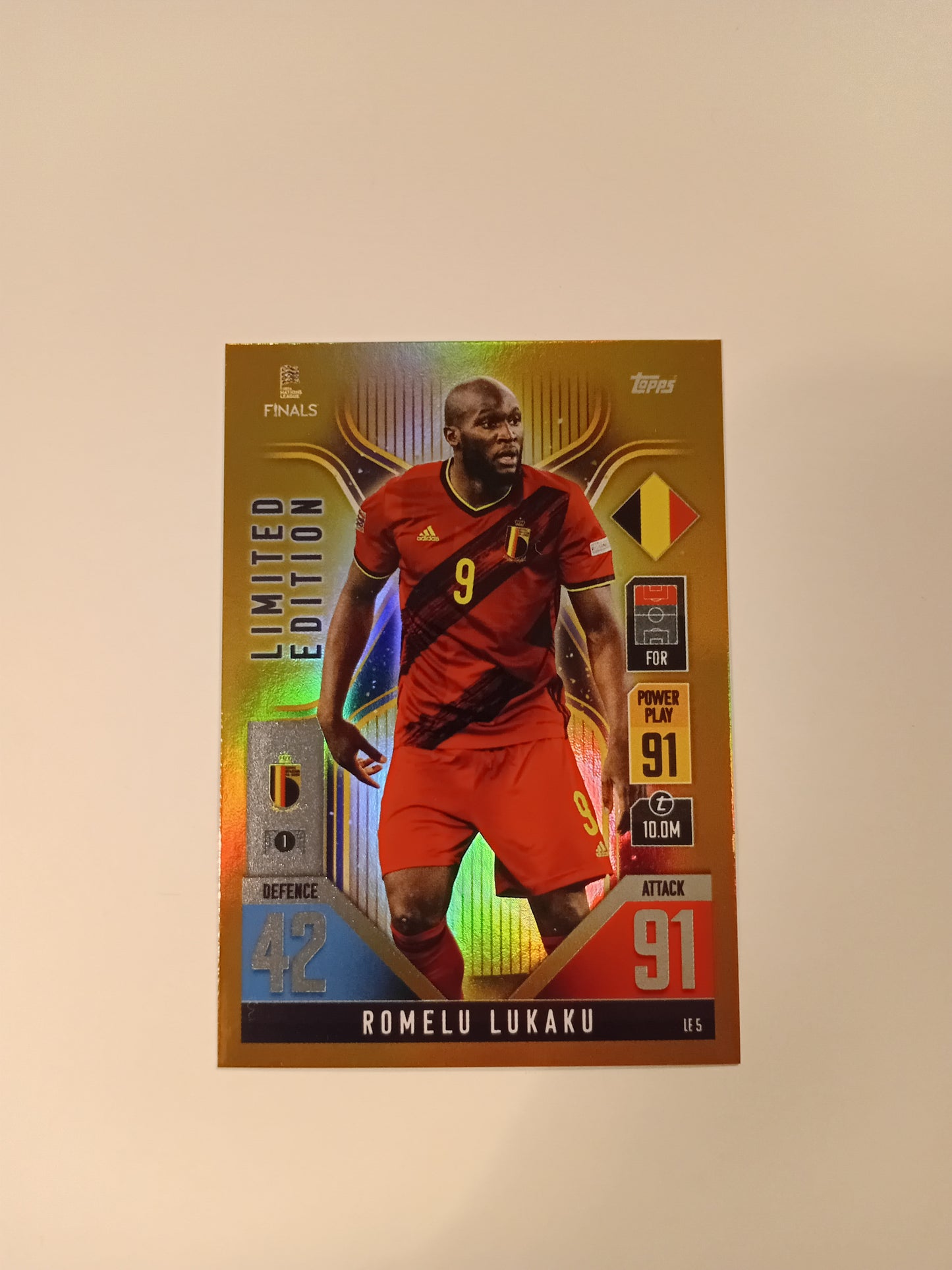 Romelu Lukaku card (limited edition, holo)