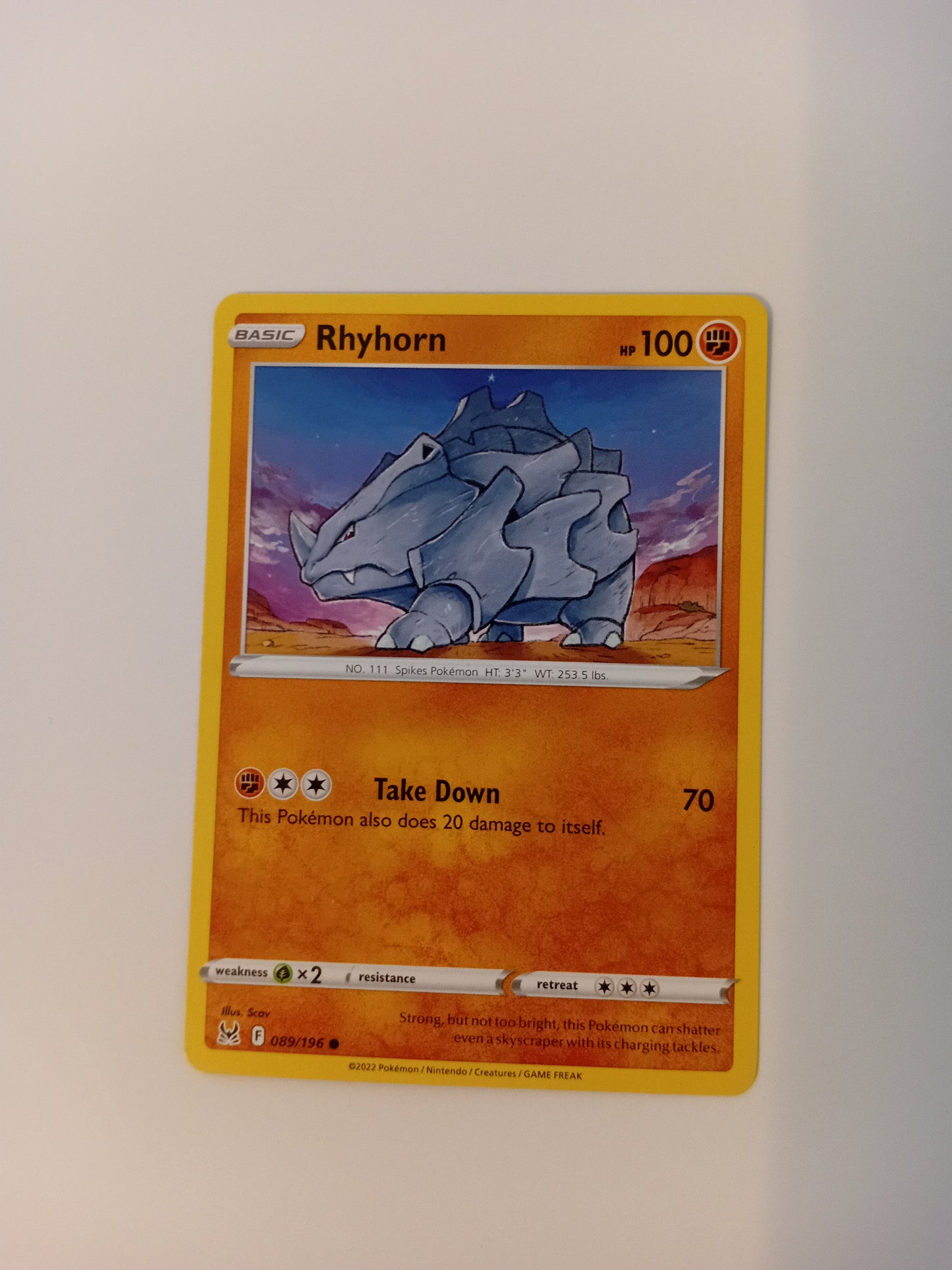 Rhyhorn Card