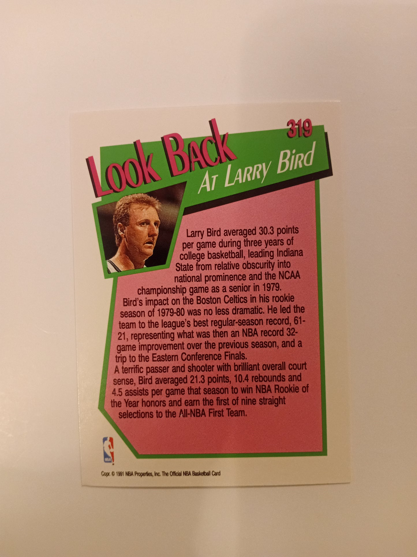 Larry Bird card