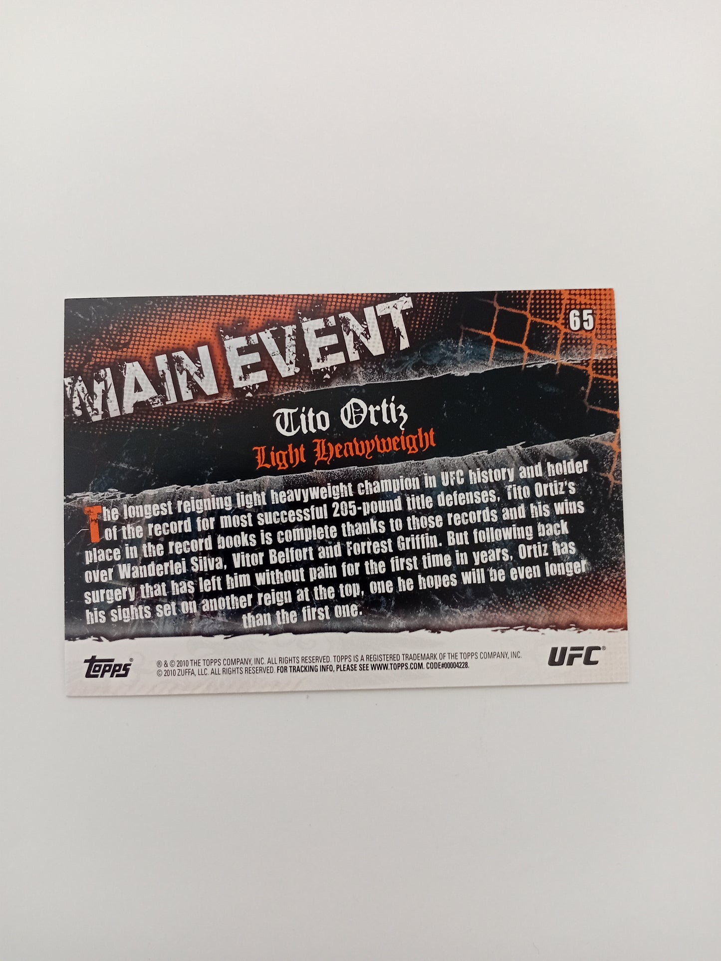 Tito Ortiz card (holo)