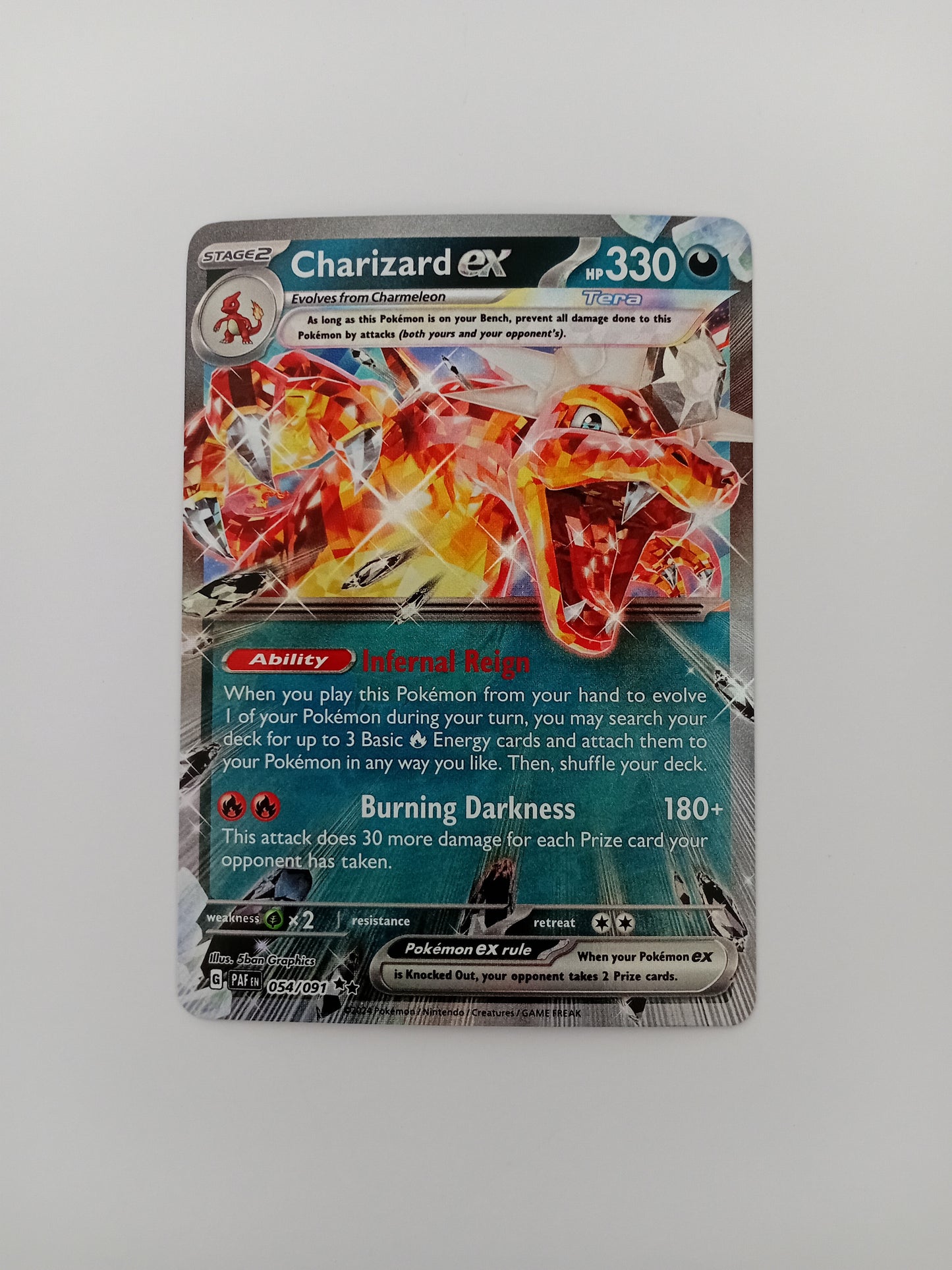 Charizard ex card (holo)