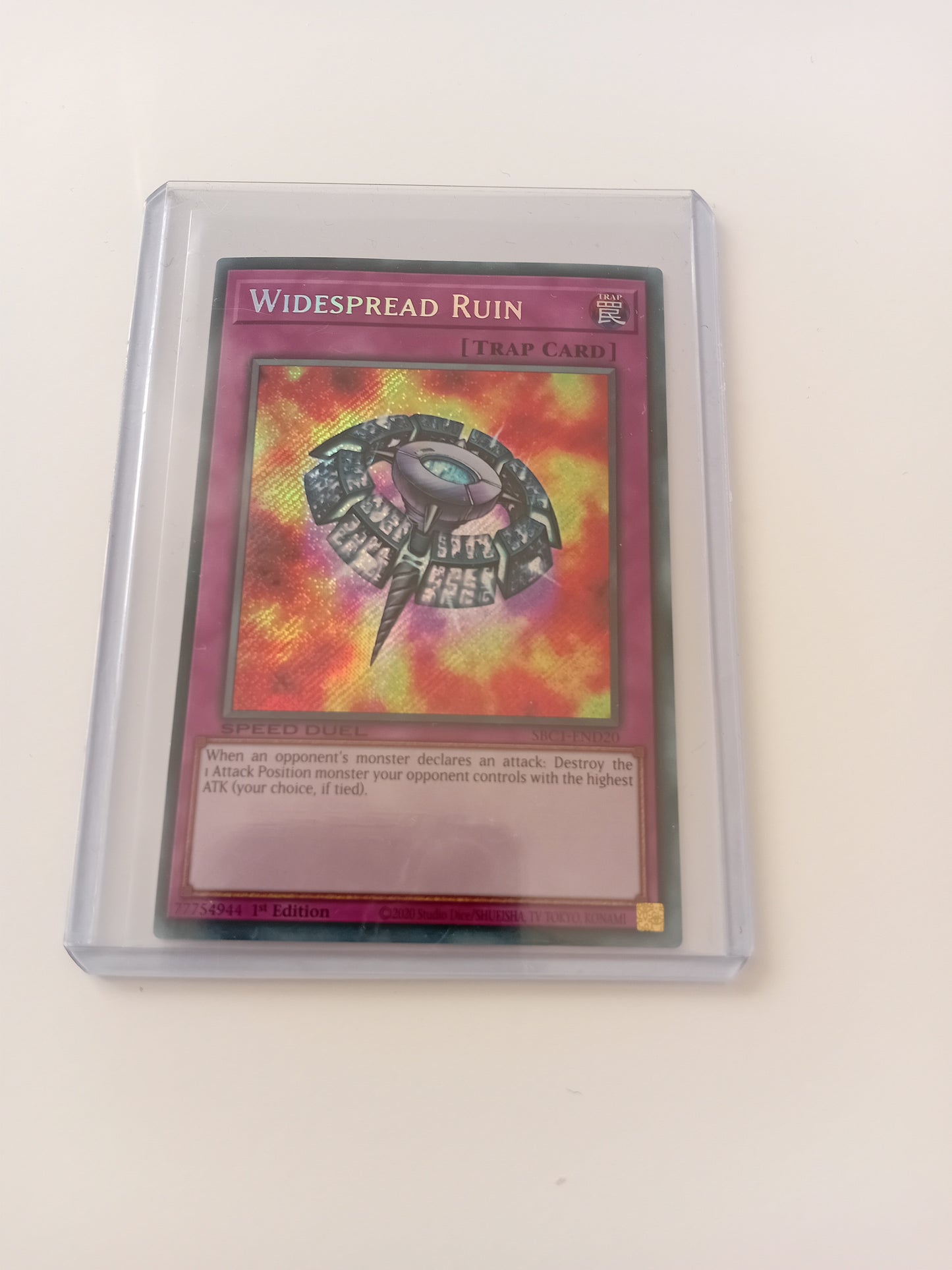 Widespread Ruin (secret rare, speed duel version) card