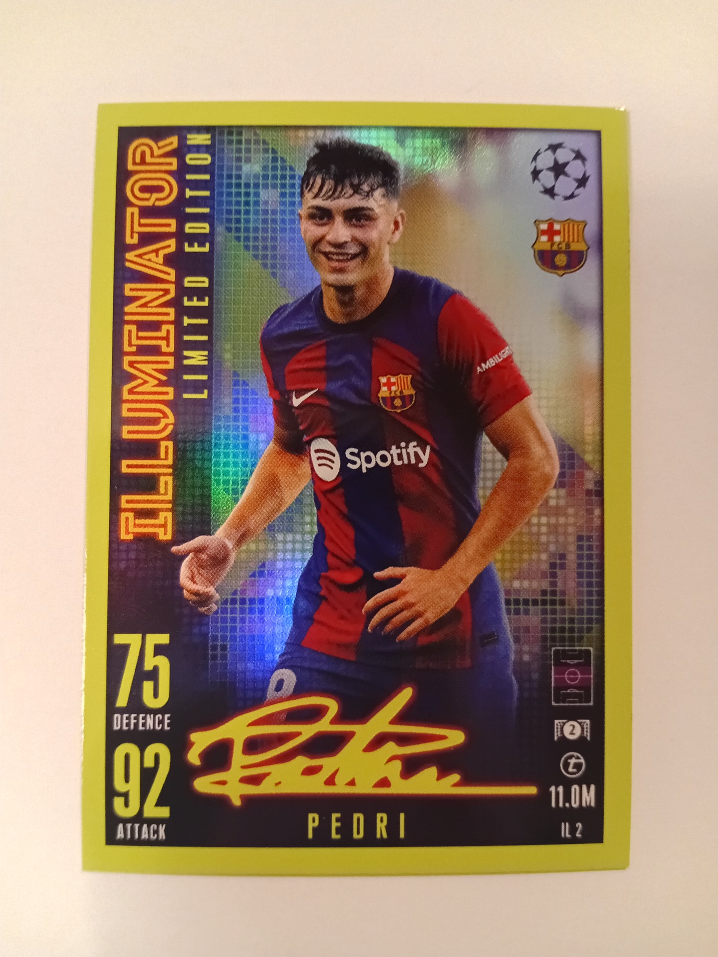 Pedri card (Limited Edition, holo)