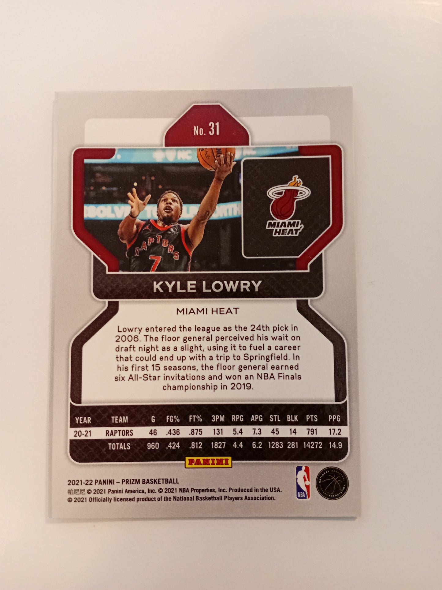 Kyle Lowry card (holo)