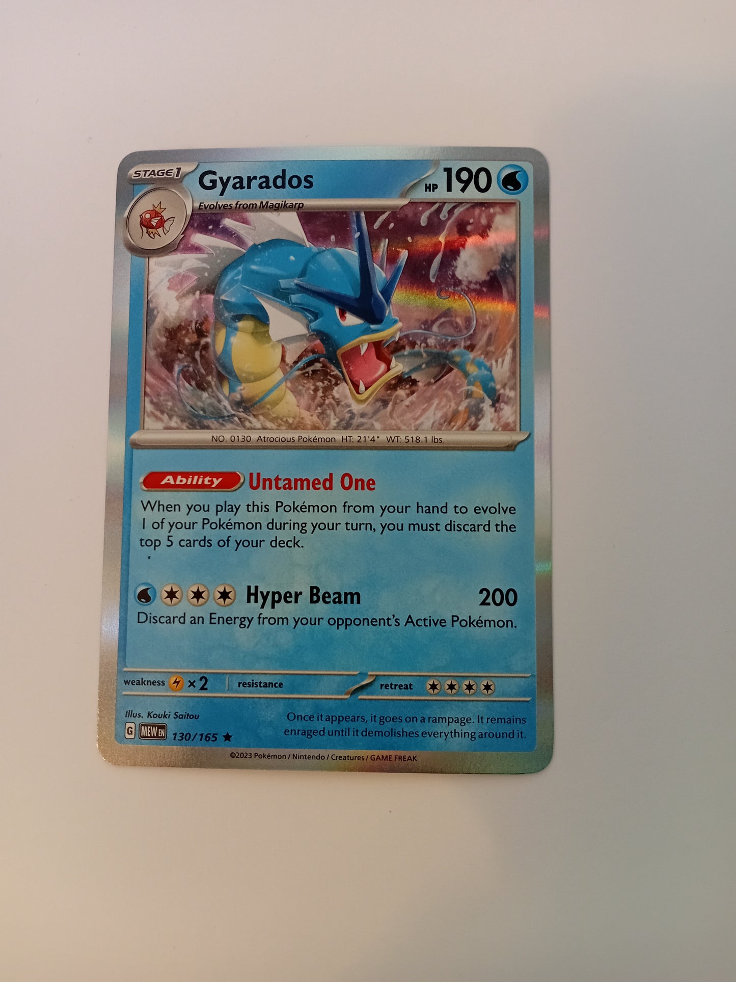 Gyarados Card (holo)