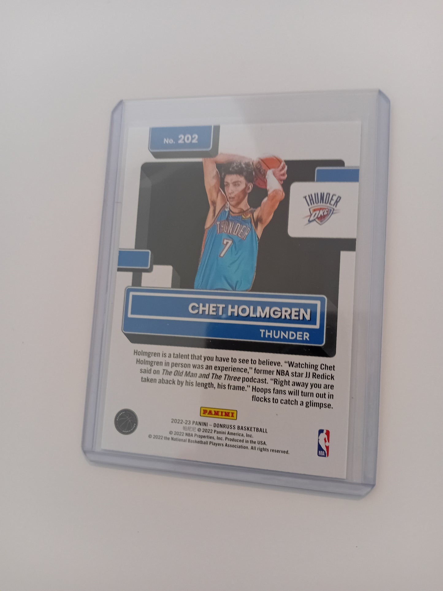 Chet Holmgren Rated Rookie card