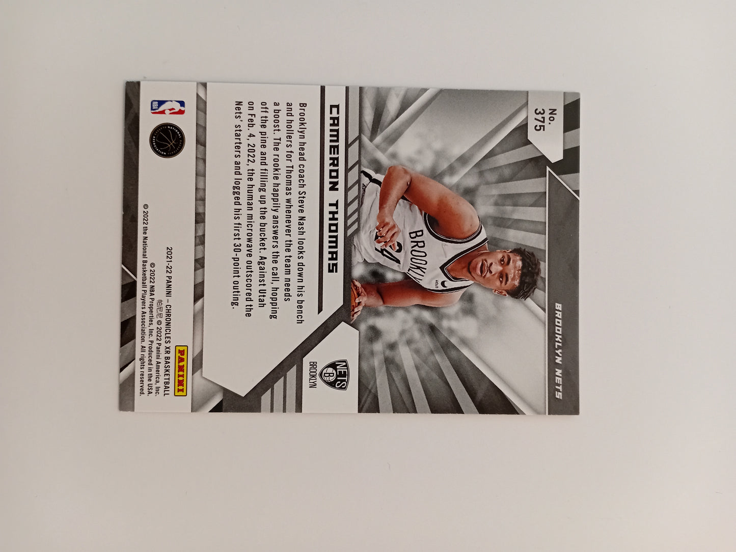 Cameron Thomas card (holo, rookie card)