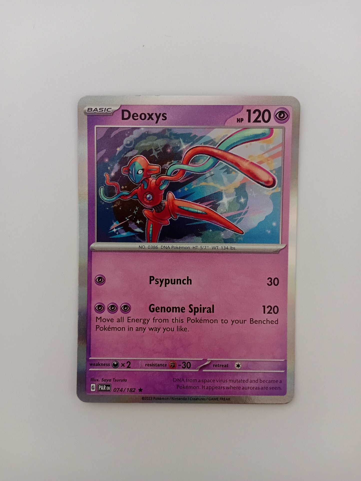 Deoxys card (holo)