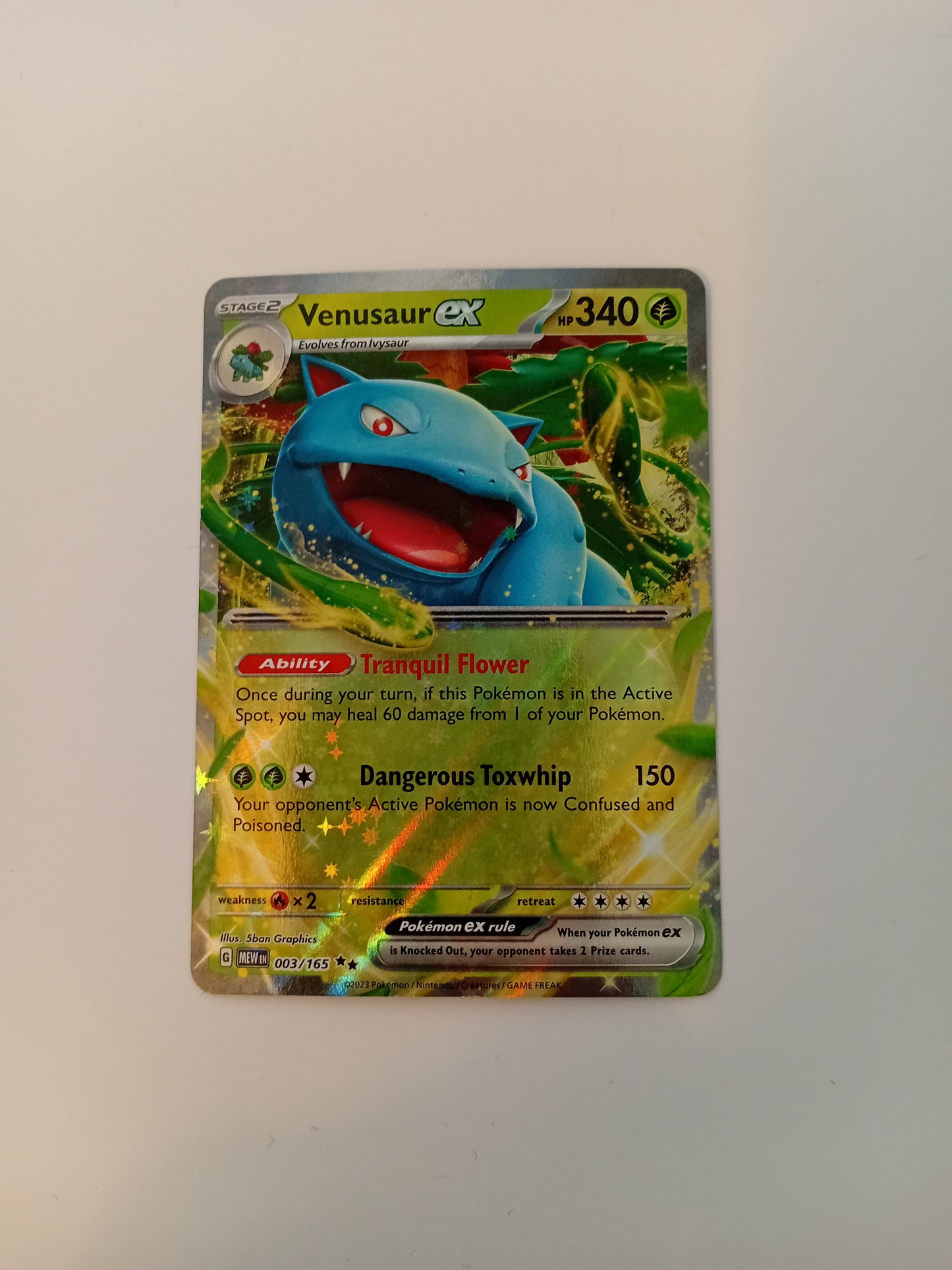 Venusaur ex Card (holo)