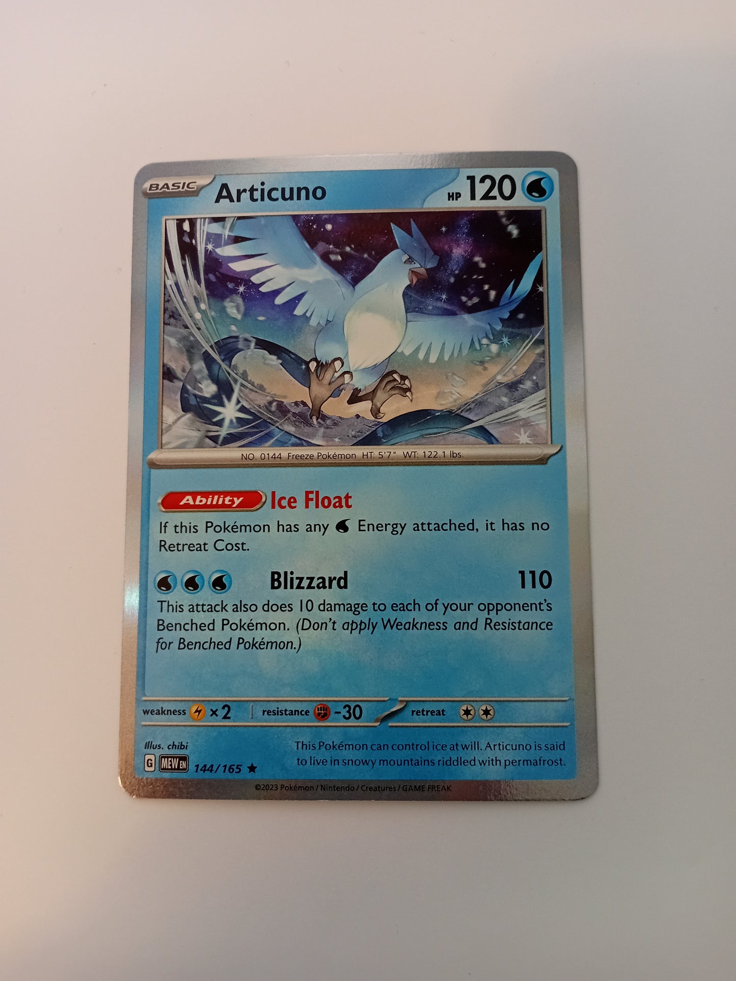 Articuno Card (holo)