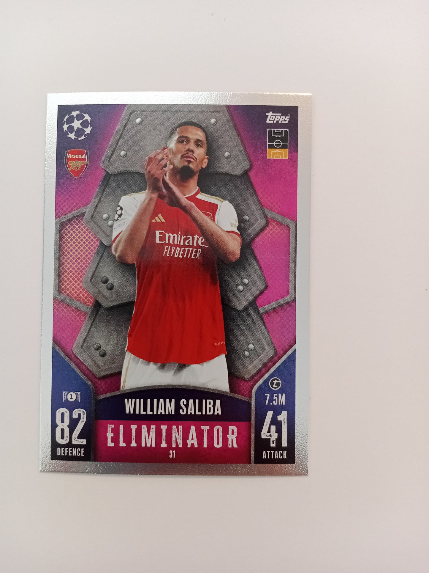 William Saliba card (holo)