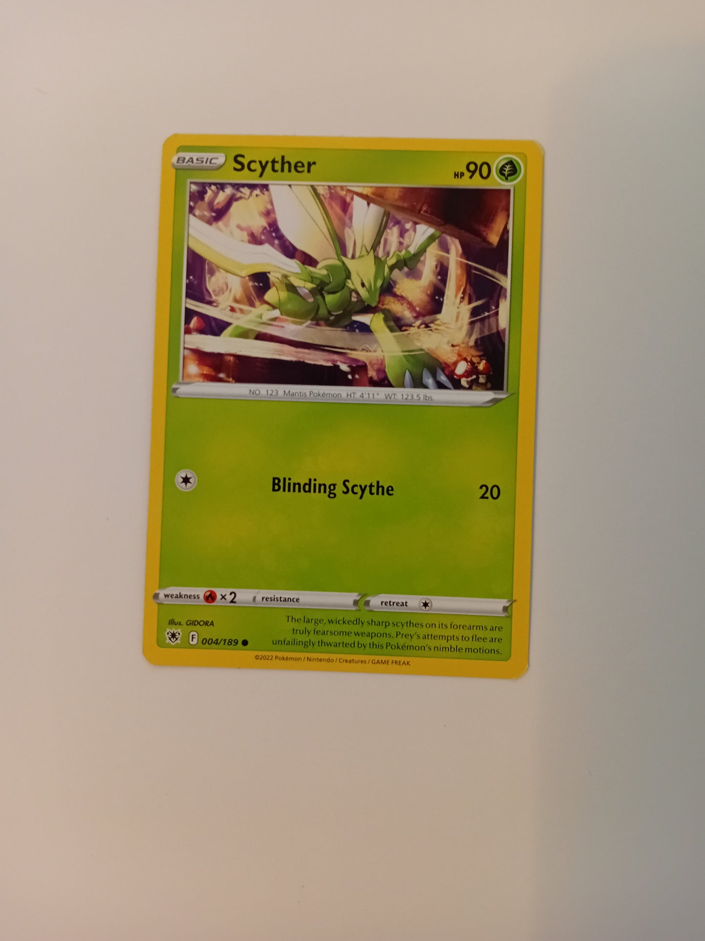 Scyther Card