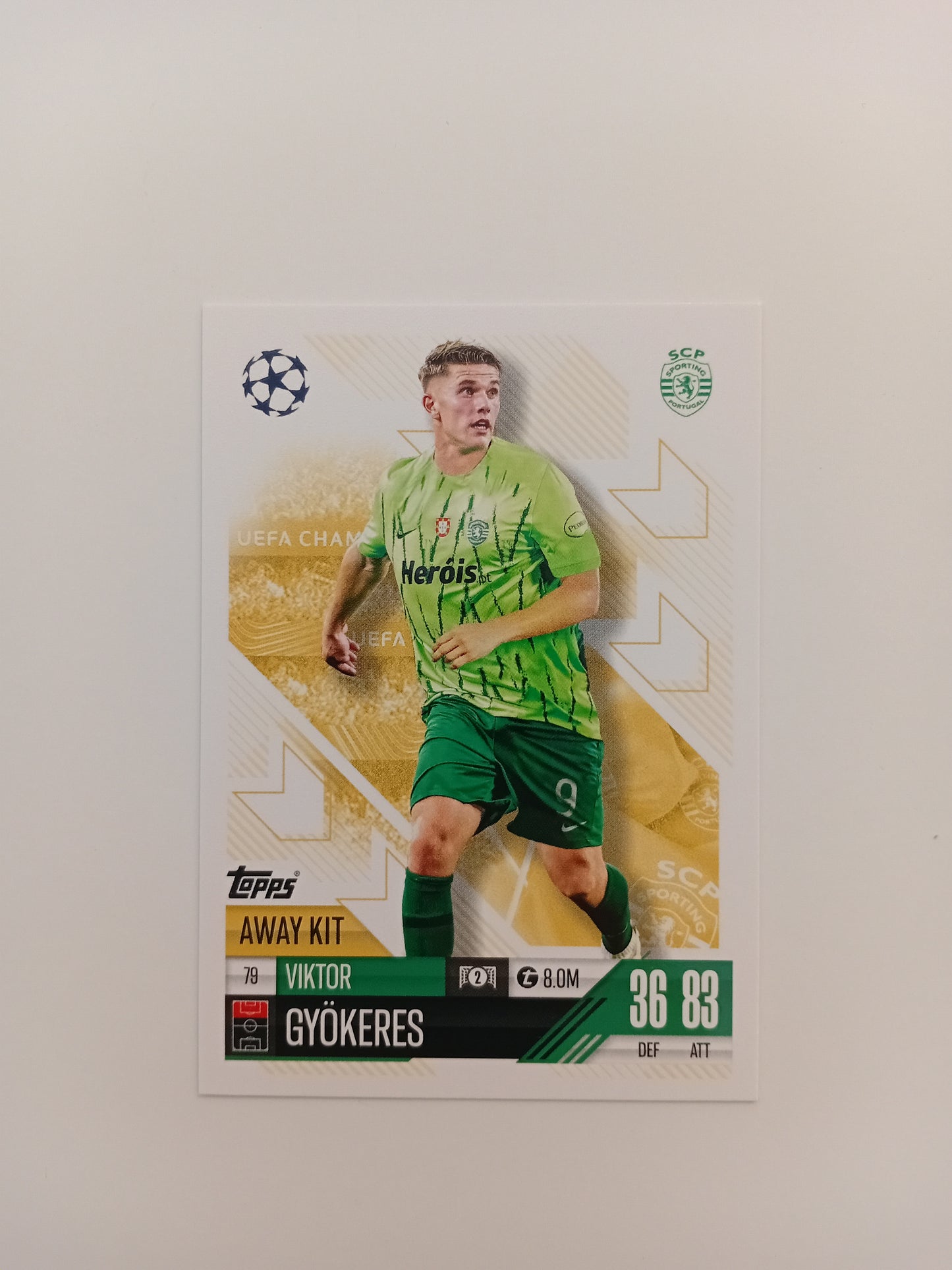 Viktor Gyokeres card (away kit)