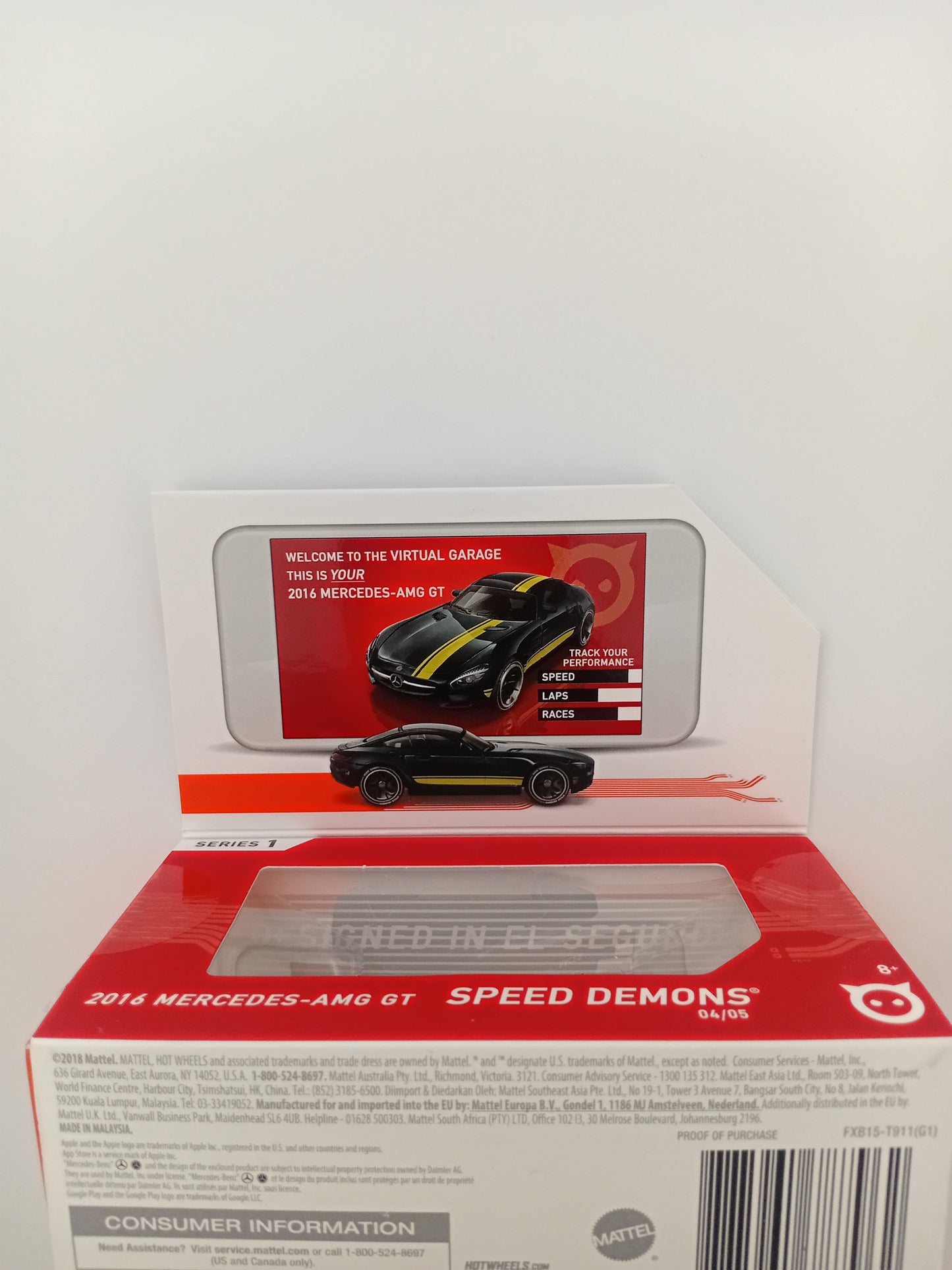 Loose Hot Wheels ID 2016 Mercedes AMG GT