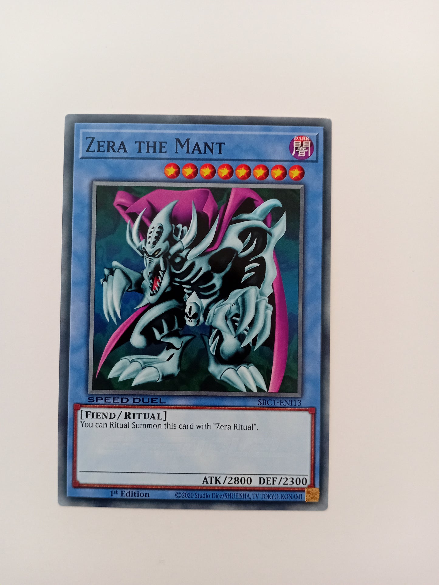Zera the Mant card (speed duel version)