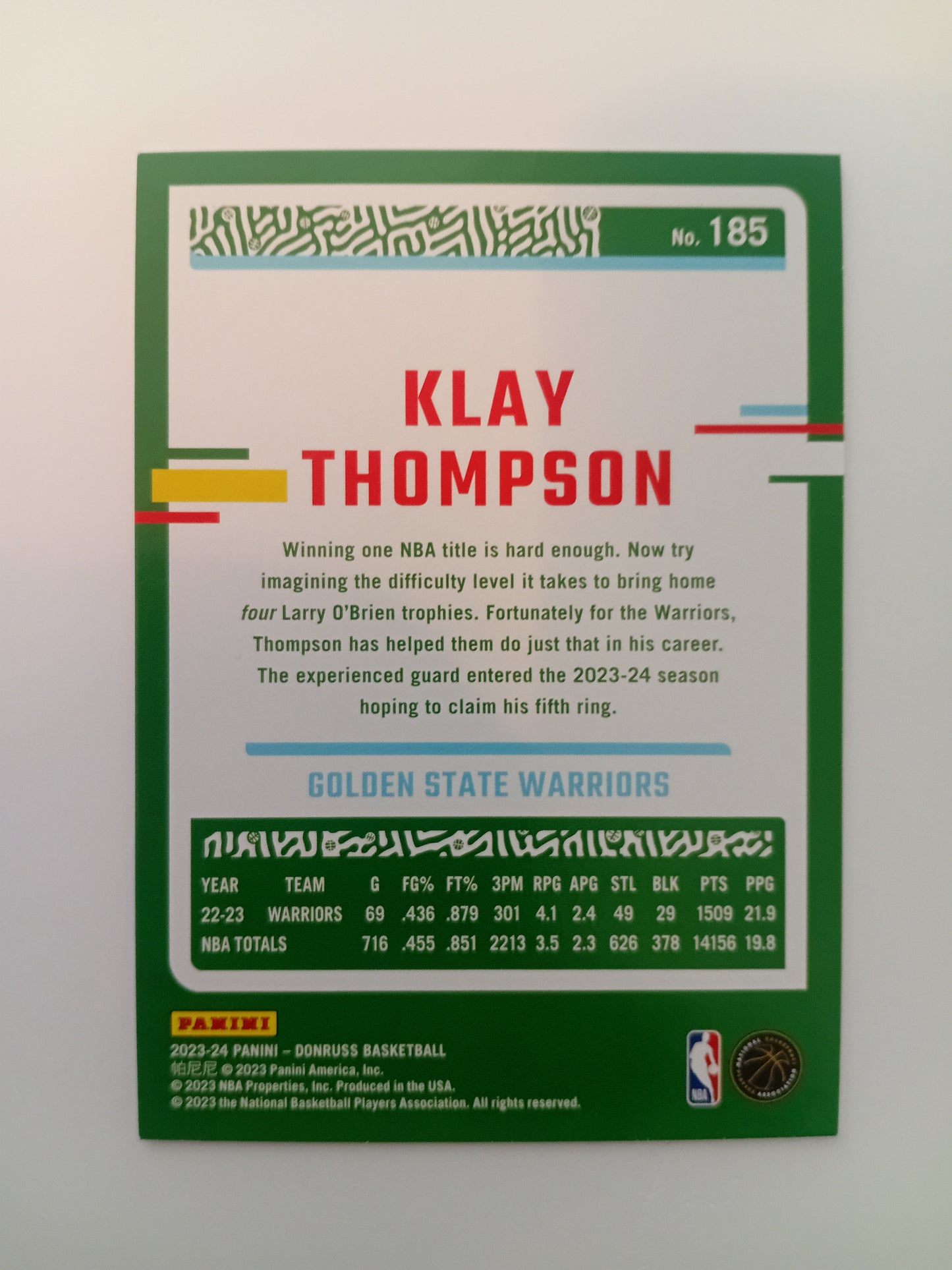 Klay Thompson card