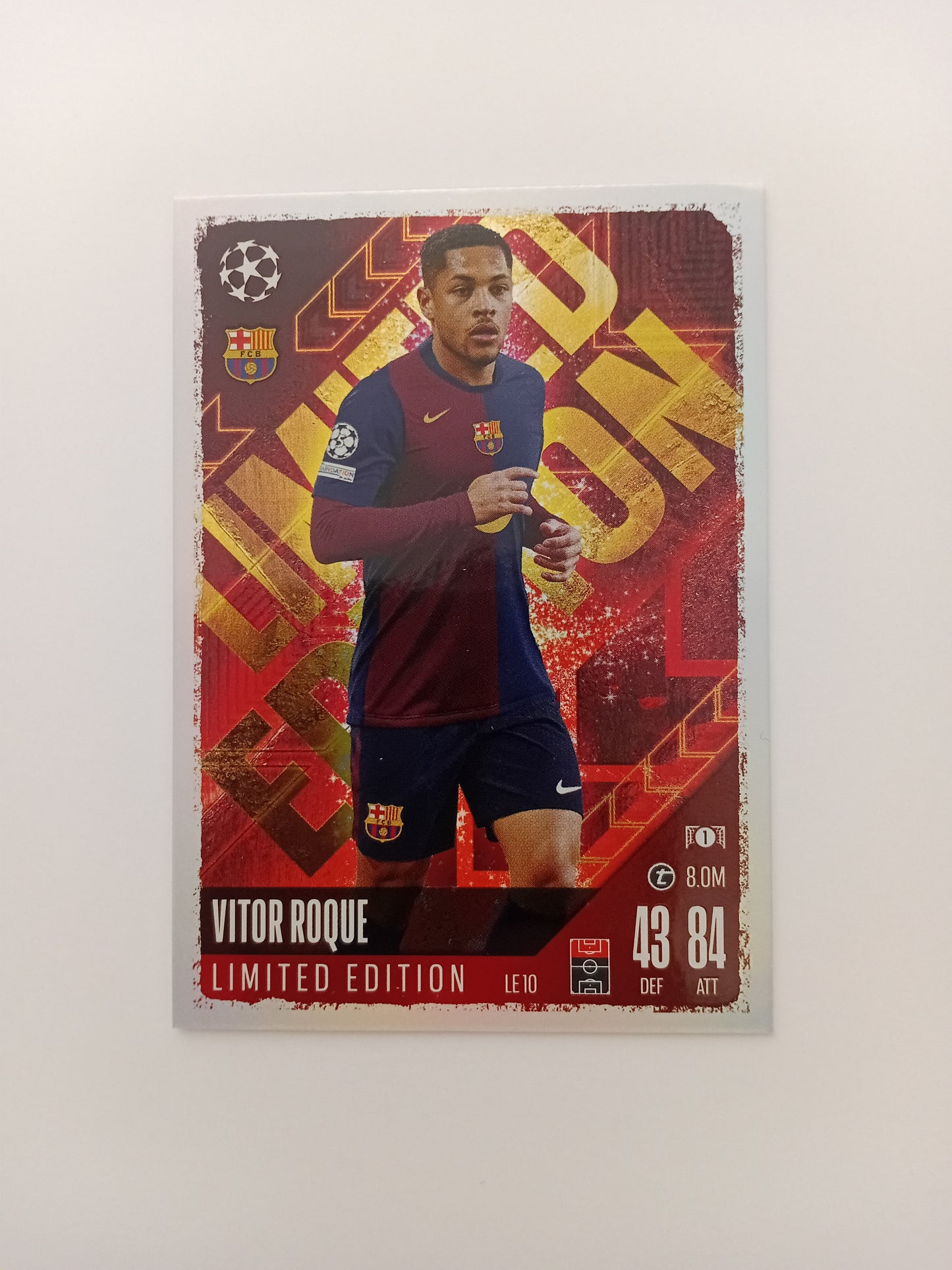 Vitor Roque card (limited edition, holo)