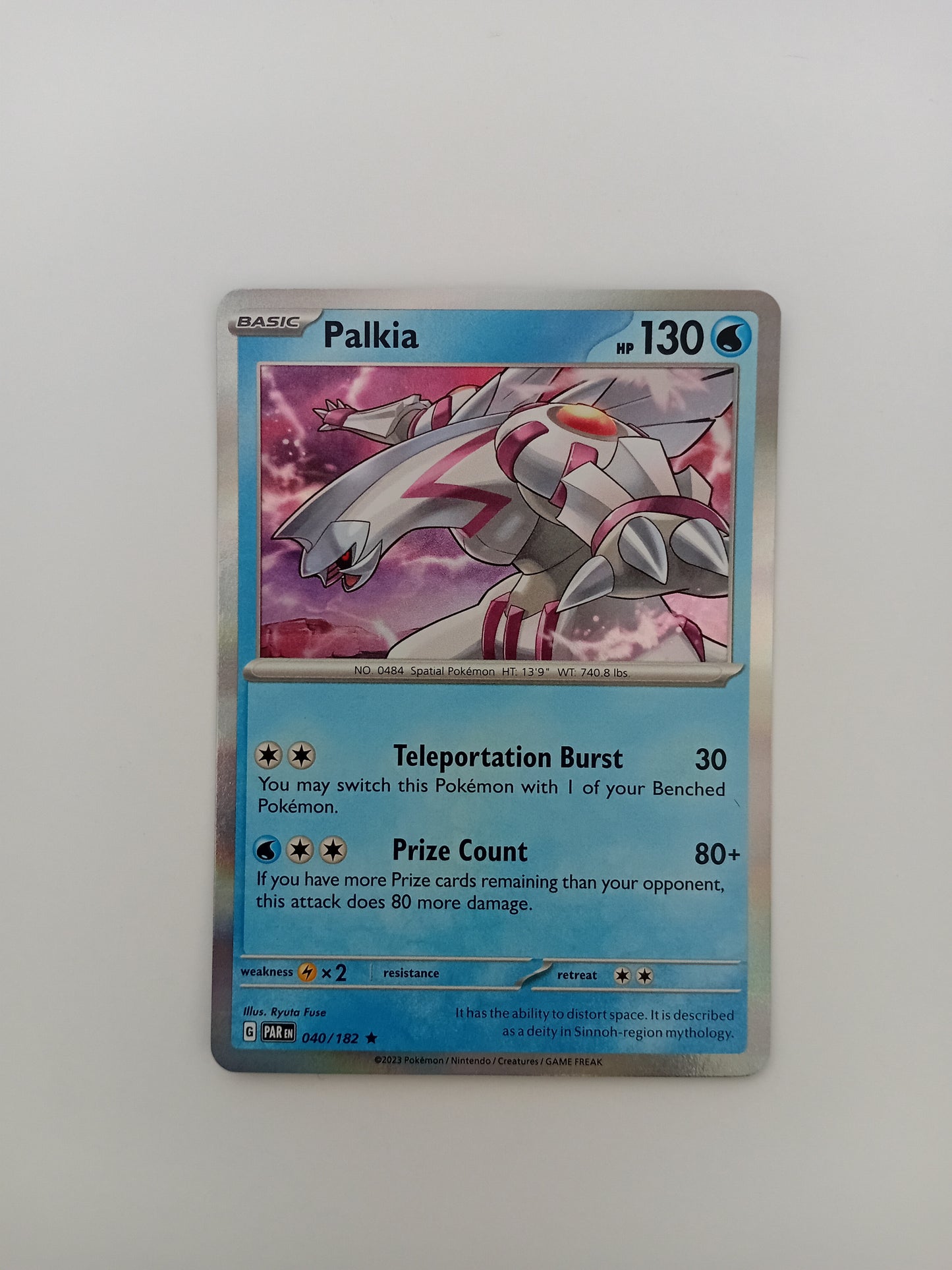 Palkia card (holo)