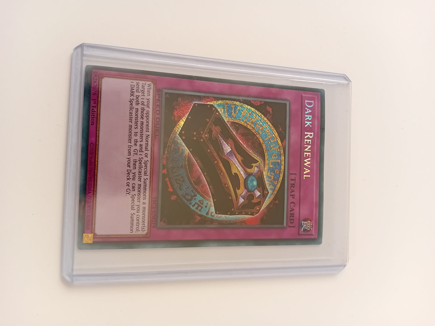 Dark Renewal card (secret rare, speed duel version)