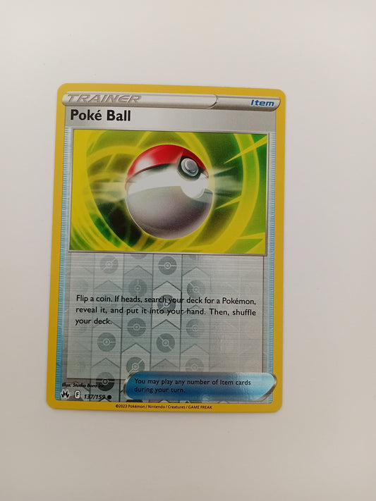 Poke Ball card (reverse holo)