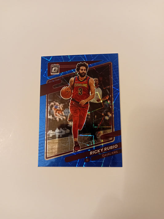 Ricky Rubio Blue Velocity Prizm card (holo)