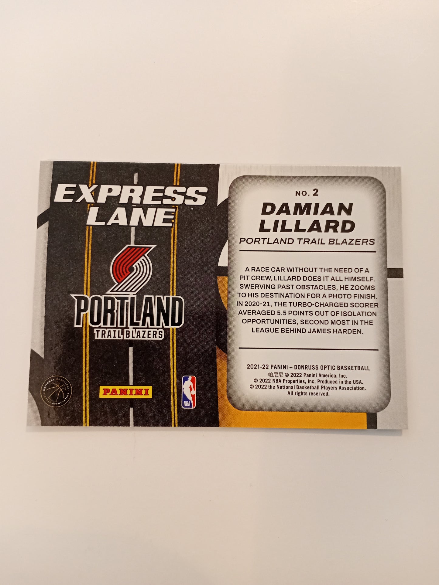 Damian Lillard card (holo)