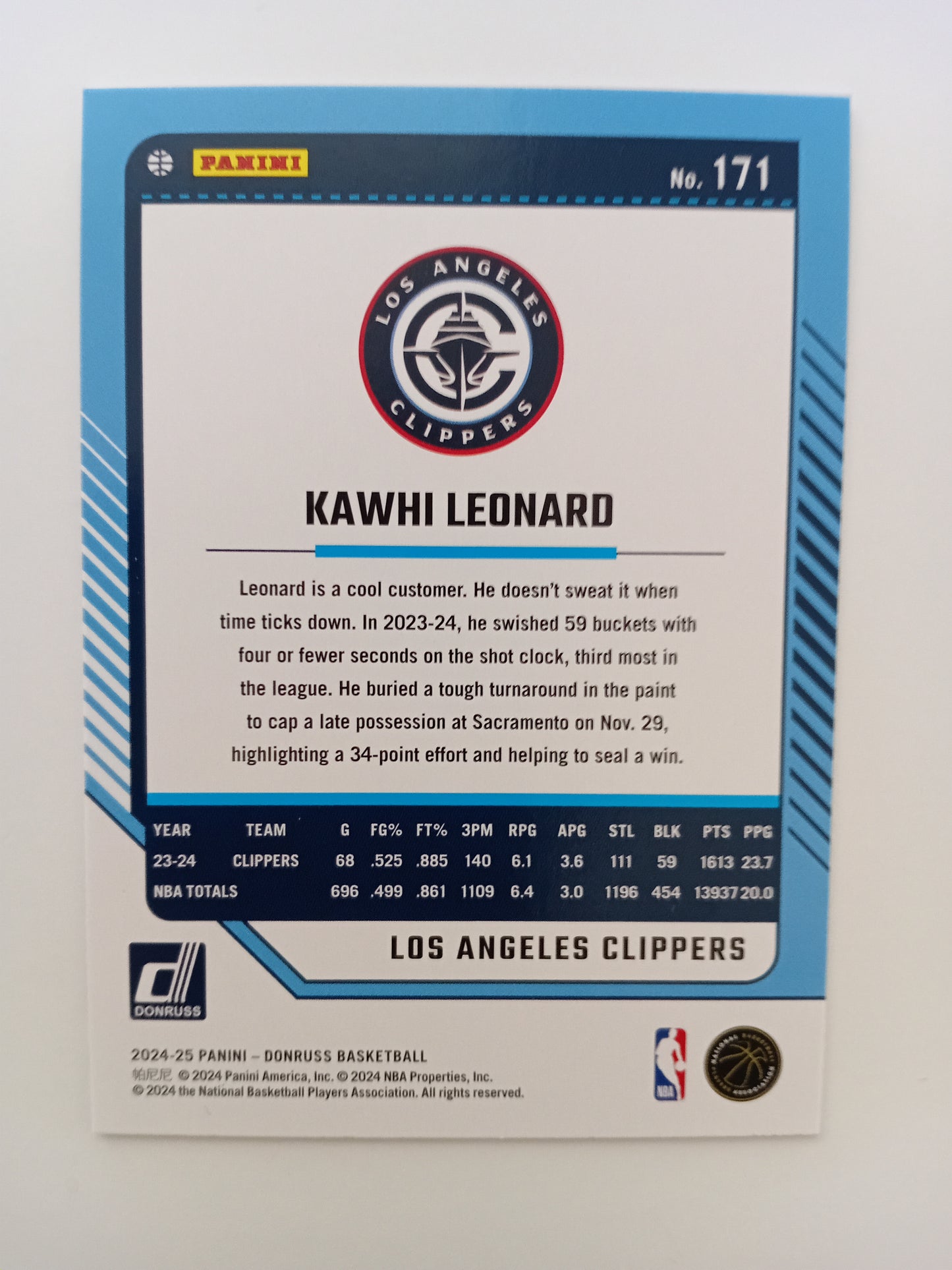Kawhi Leonard card