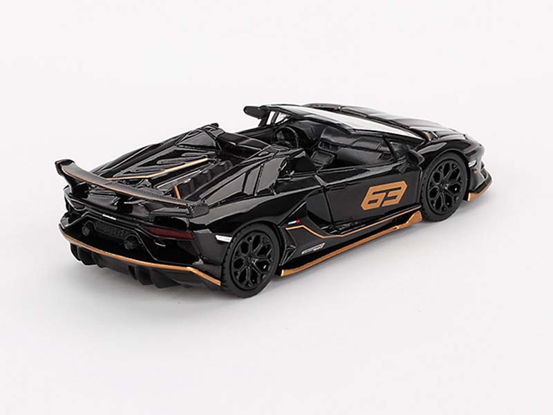 Mini GT Lamborghini Aventador SVJ Roadster (black)