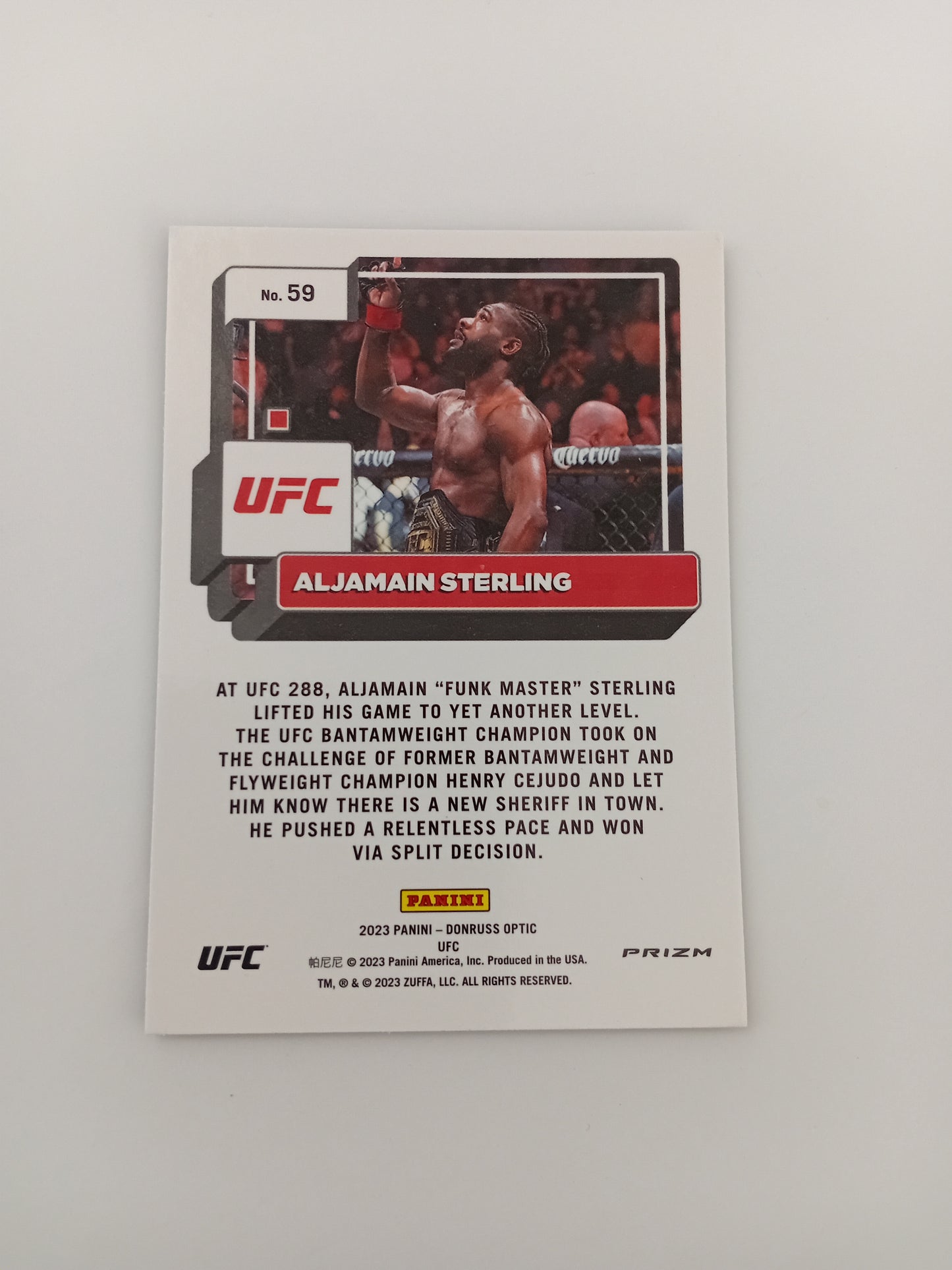 Aljamain Sterling card (holo)