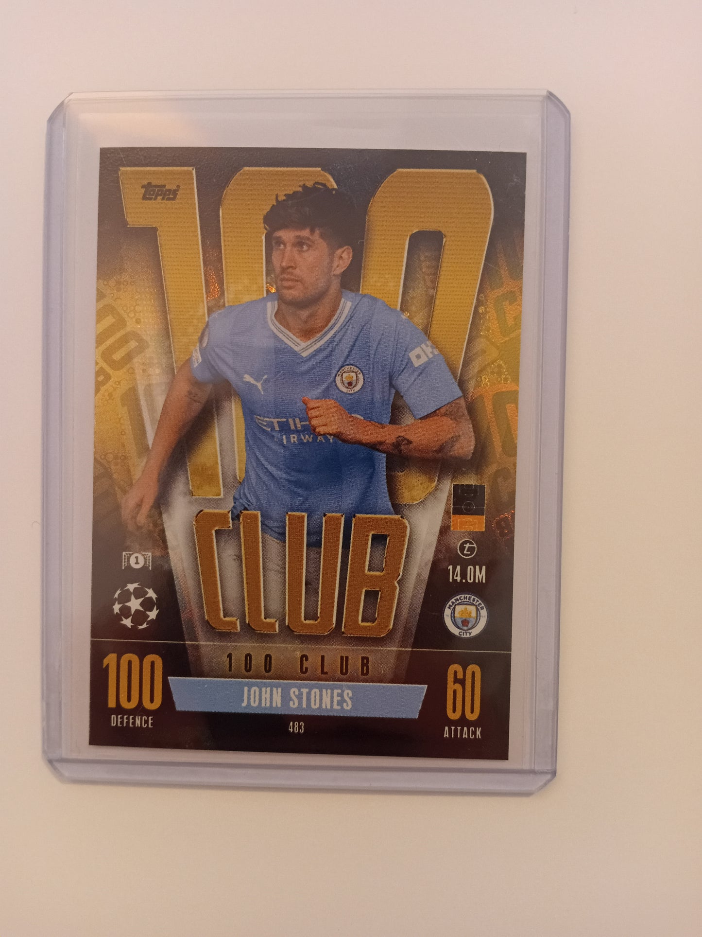 John Stones (100 Club, holo) card