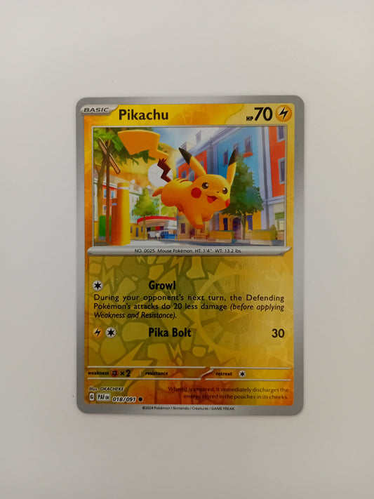 Pikachu card (reverse holo)