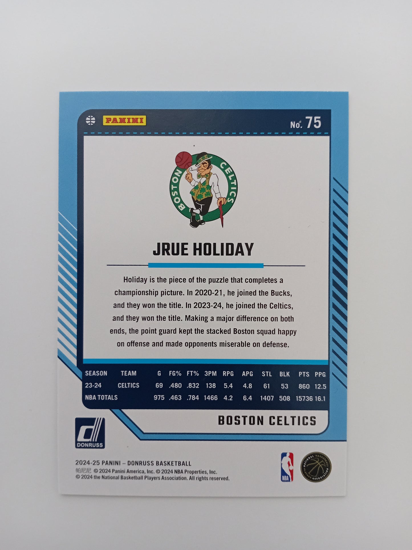 Jrue Holiday card