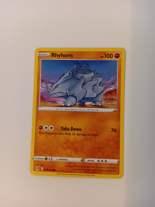 Rhyhorn Pokemon Card