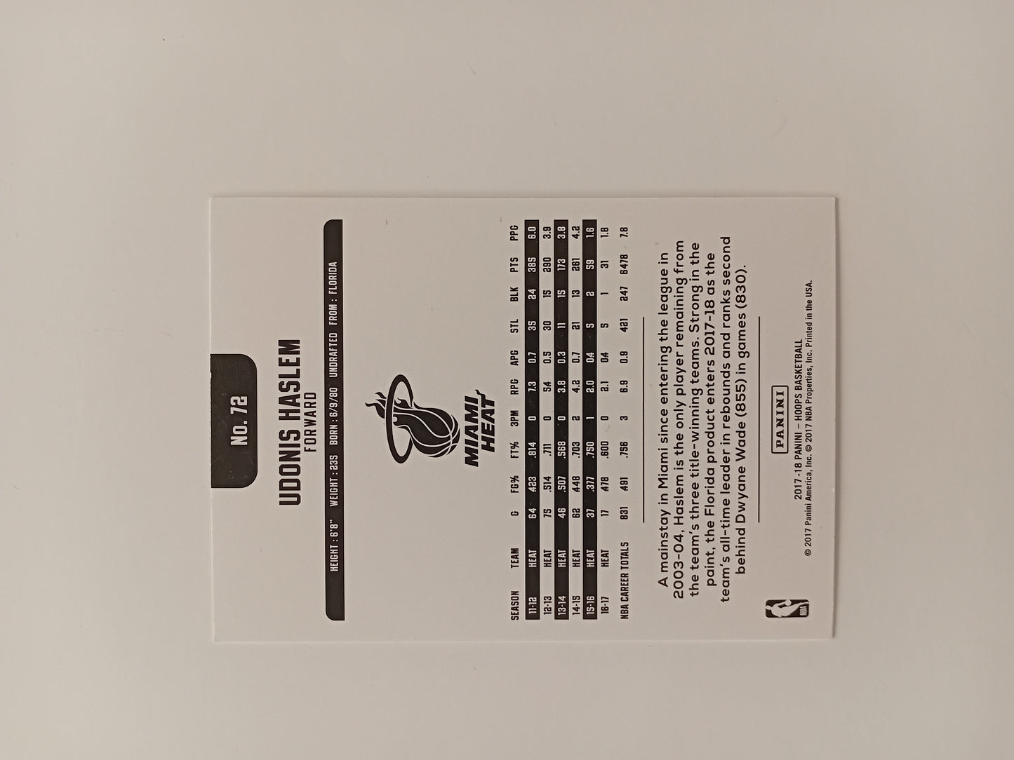 Udonis Haslem card